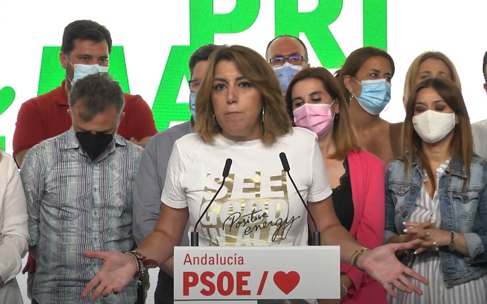 Susana Díaz cambiará el escenario de los mítines por la televisión.