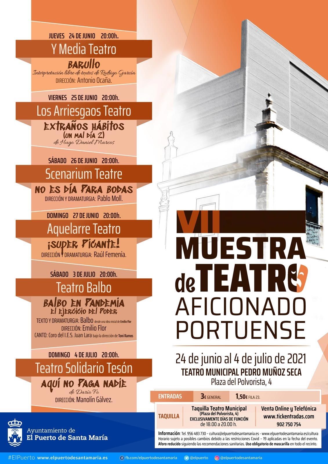 Cartel de la muestra de teatro.