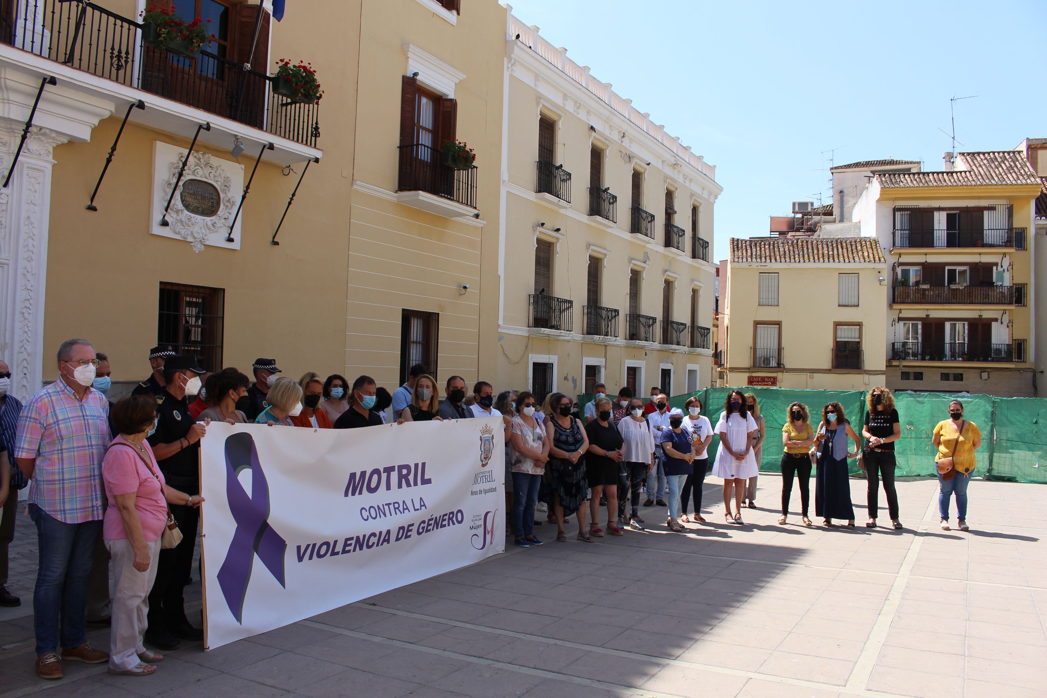Una manifestación contra la violencia machista la pasada semana en Motril.