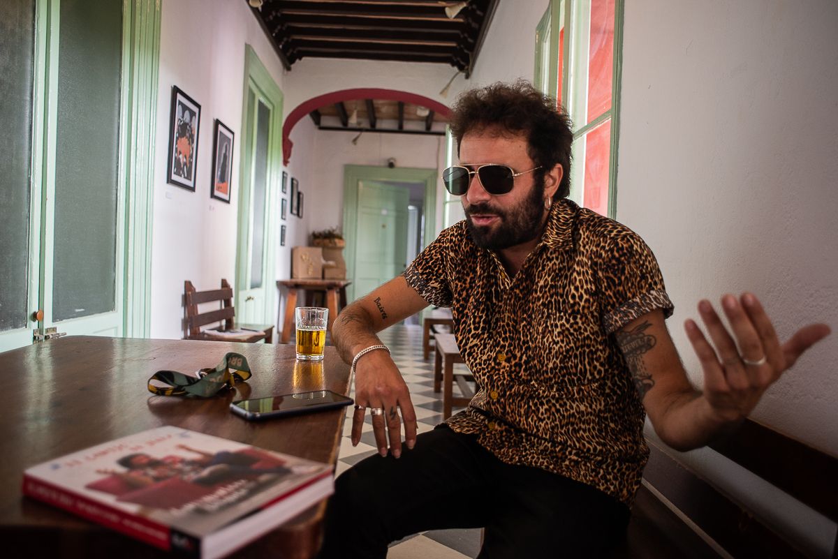 Marcos del Ojo, El Canijo, durante la entrevista.