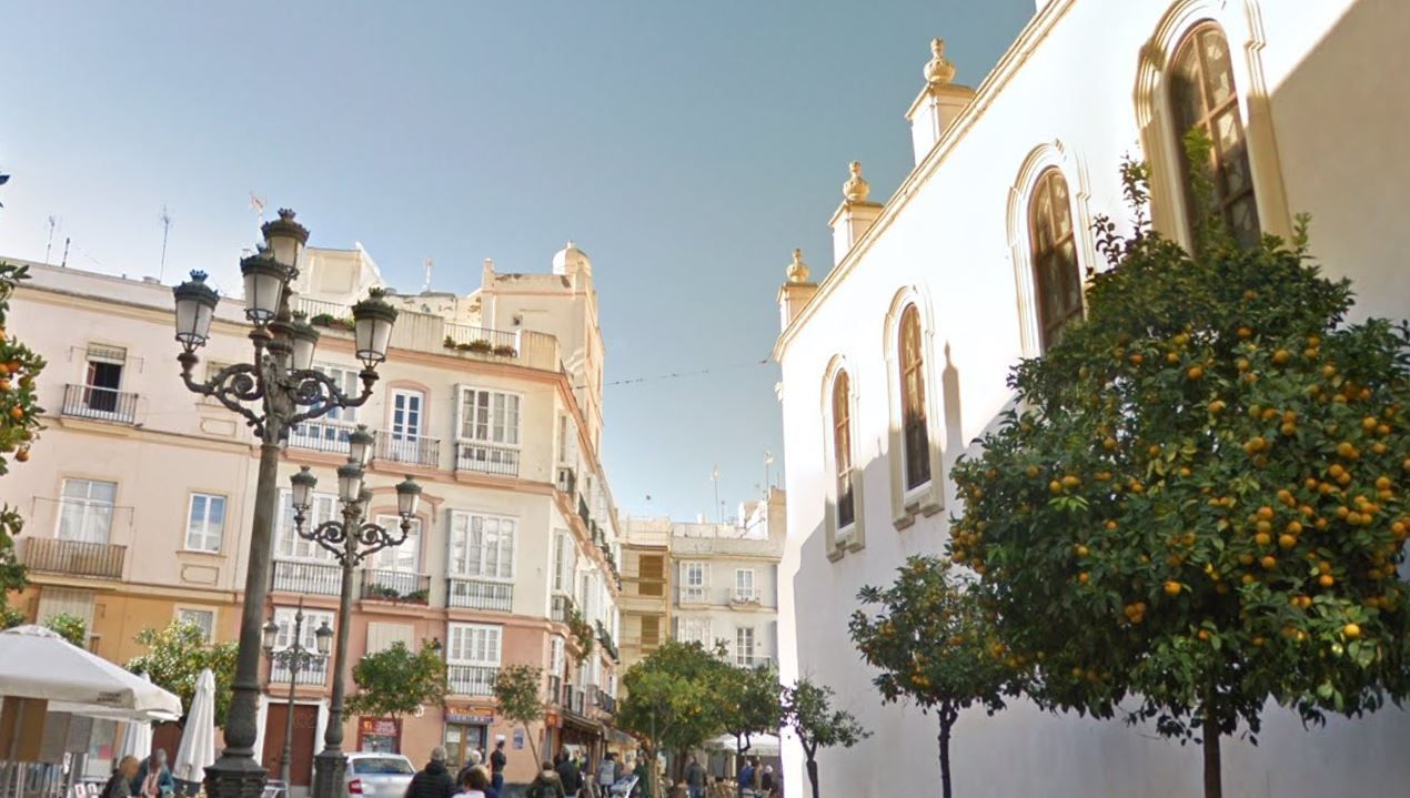 La plaza de San Francisco en Cádiz.