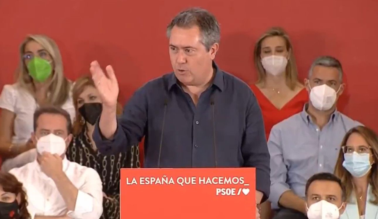 El candidato del PSOE-A a la Junta, Juan Espadas, arranca su "nuevo estilo" en el acto celebrado en Sevilla.