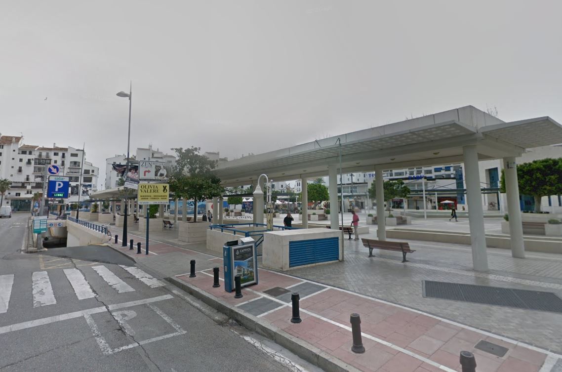 La plaza Antonio Banderas en Marbella.