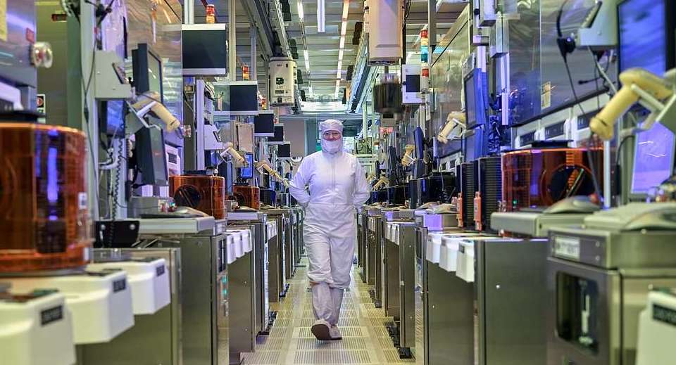 Una fábrica de chips semiconductores, en una imagen de archivo.