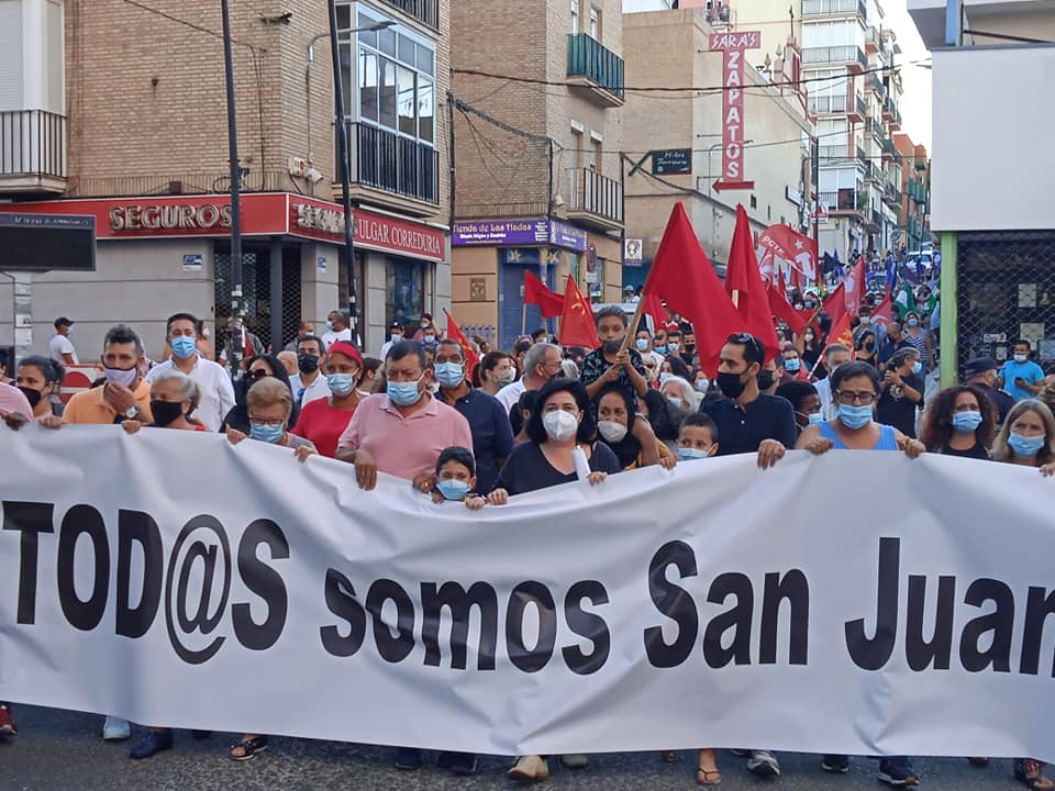 Manifestación celebrada en San Juan por la "multiculturalidad".