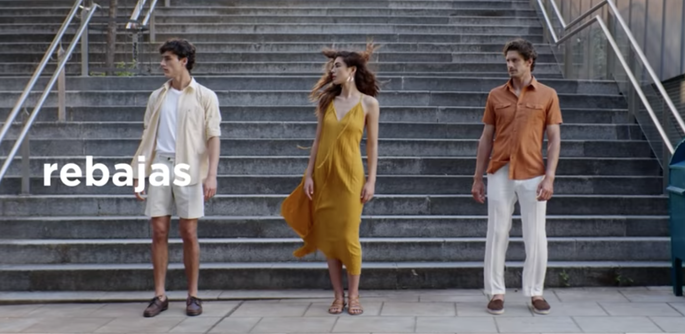 Escena del spot de rebajas de El Corte Inglés.