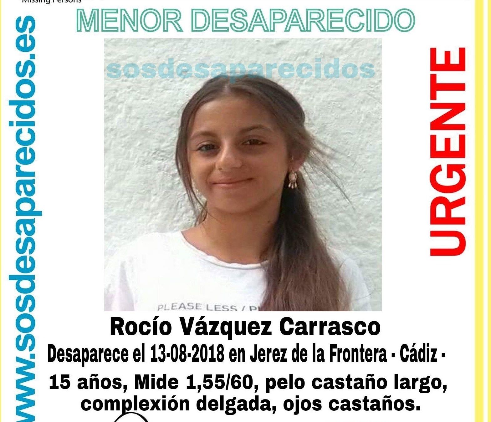 La menor desaparecida.