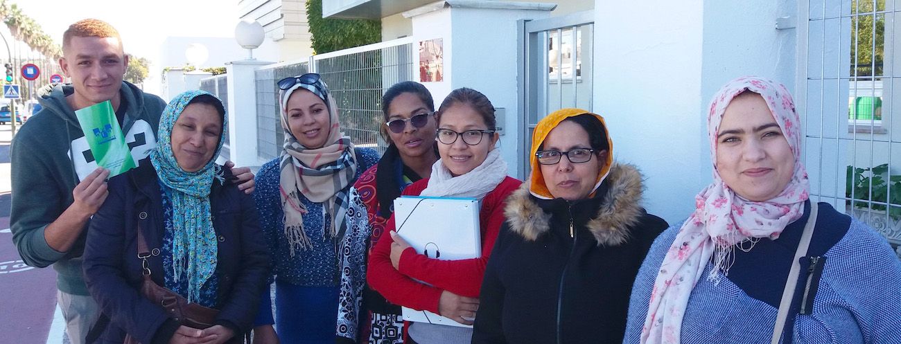 Algunos de los beneficiarios de los programas de Ceain.