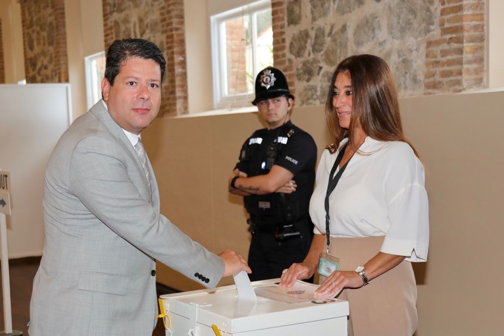 Fabian Picardo, durante el referéndum en Gibraltar sobre el aborto.