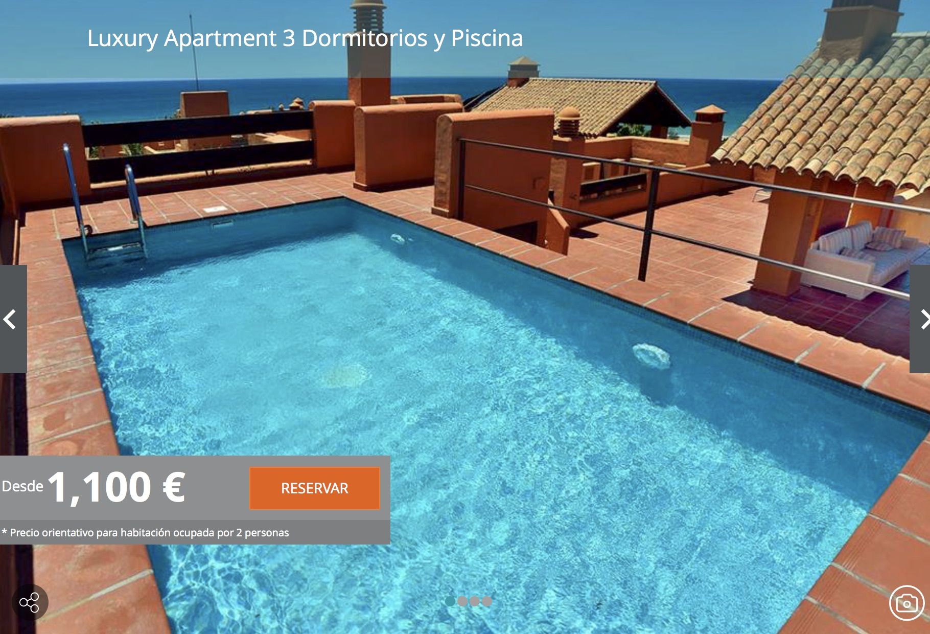 El apartamento de lujo dentro del complejo hotelero de Chiclana donde veranea Díaz.