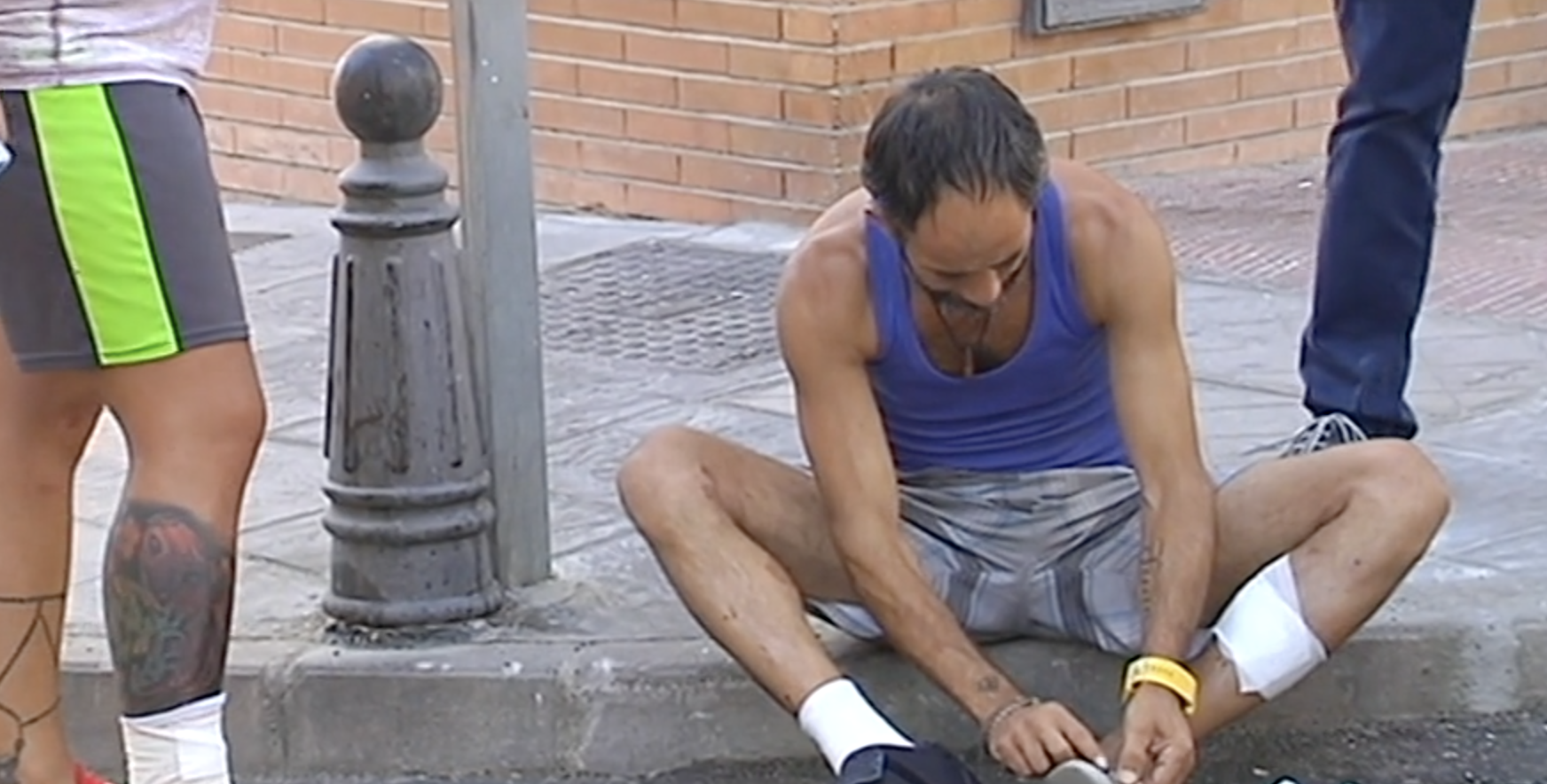 Imagen de Canal Sur de uno de los heridos tras el atropello múltiple, ocurrido en 2019.