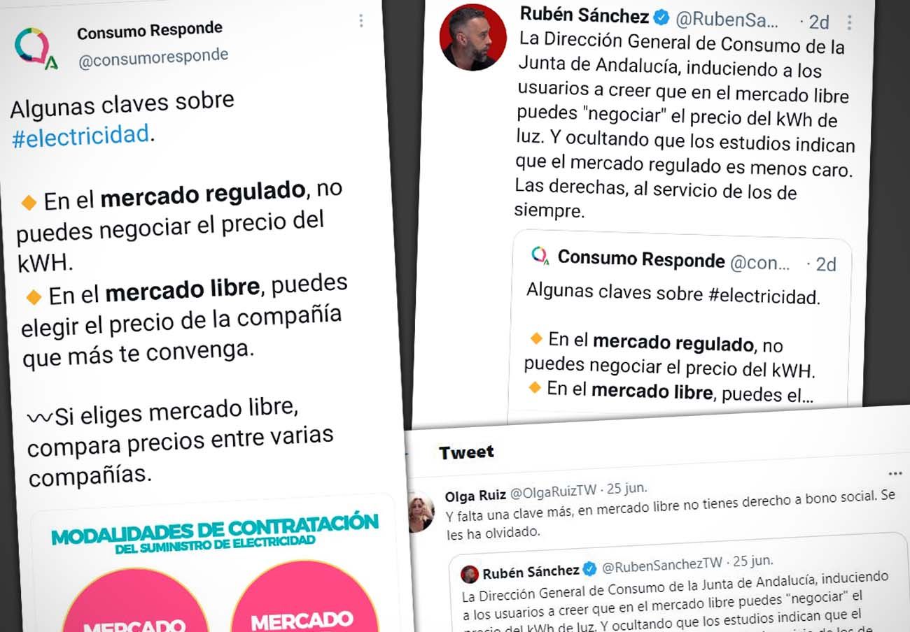 Mensaje de la Junta incitando a contratar en el mercado libre de la luz.