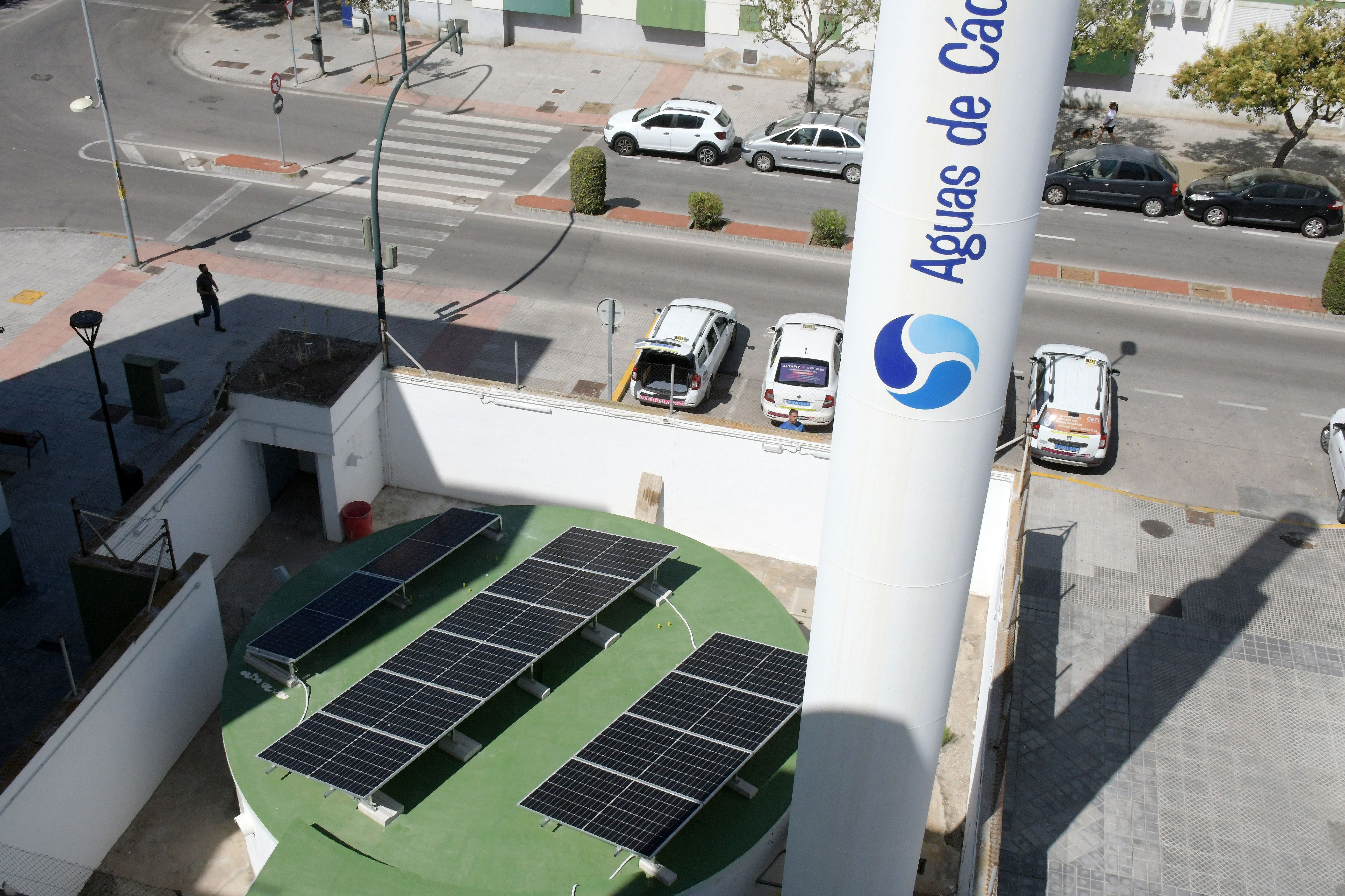 Planta fotovoltaica en la Estación de Bombeo de Aguas Residuales La Paz.