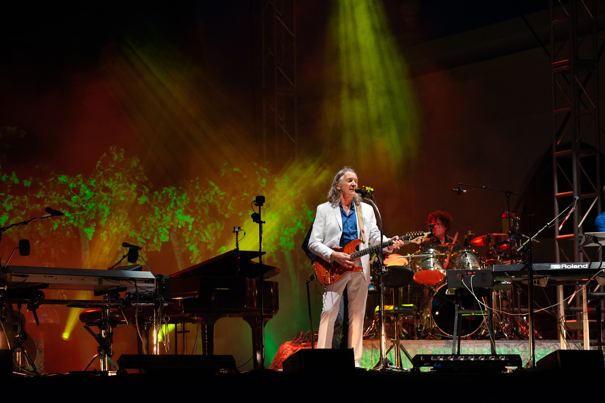 Roger Hodgson durante el concierto ofrecido en el Tío Pepe Festival. FOTO: MIGUEL ÁNGEL CASTAÑO
