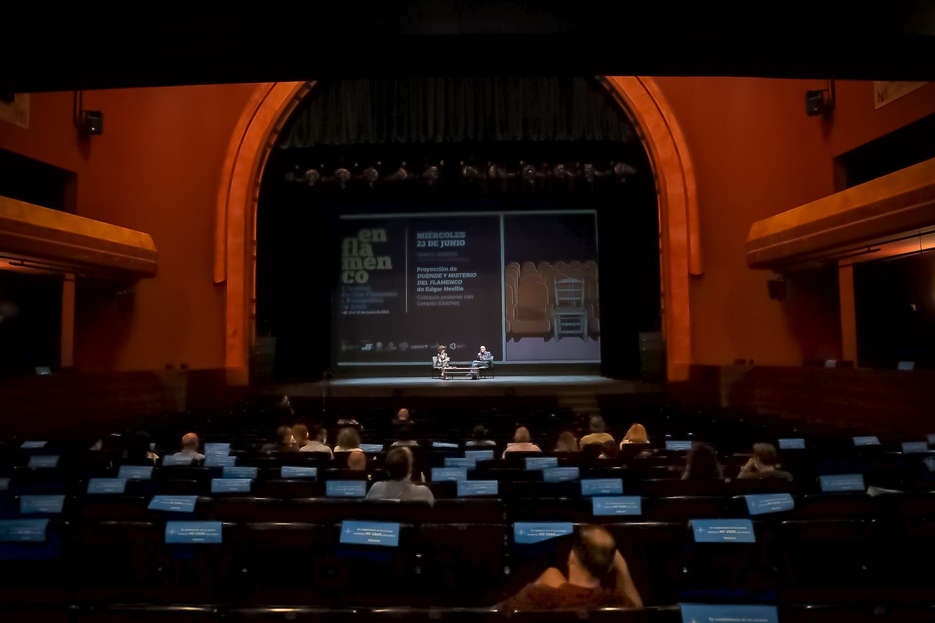 Un acto del Festival de Cine Flamenco celebrado en Jerez.