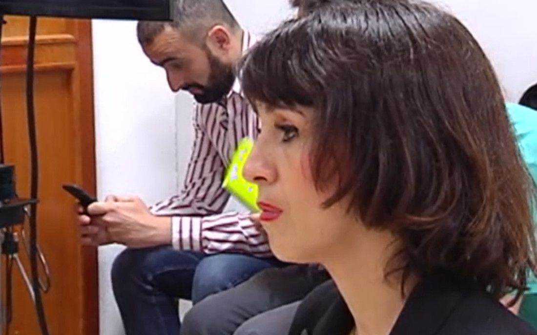 Juana Rivas, durante un juicio, en una imagen de RTVE.