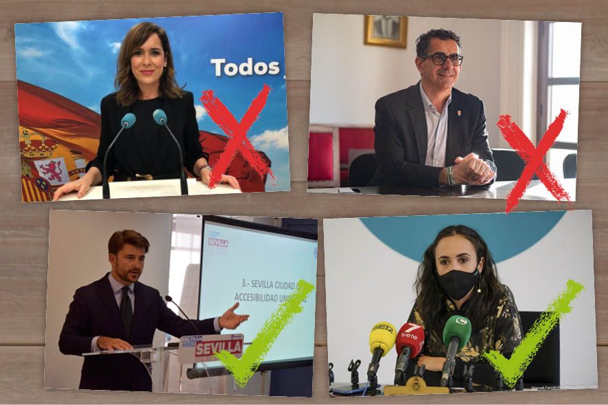 Arriba, Paz Velázquez y Miguel Molina; abajo, Beltrán Pérez y Lola Cazalilla.