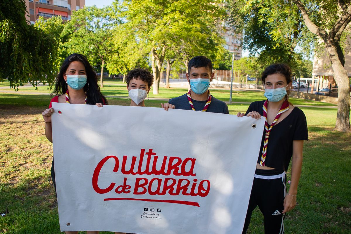 Miguel Azores, Marta Loring, Irene Sánchez y María Valera, impulsores de 'Cultura de barrio'.
