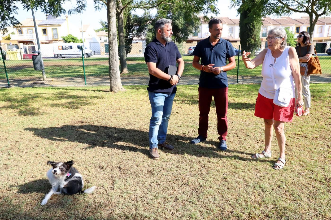 Zona de esparcimiento canino en Jerez, en una imagen de archivo.