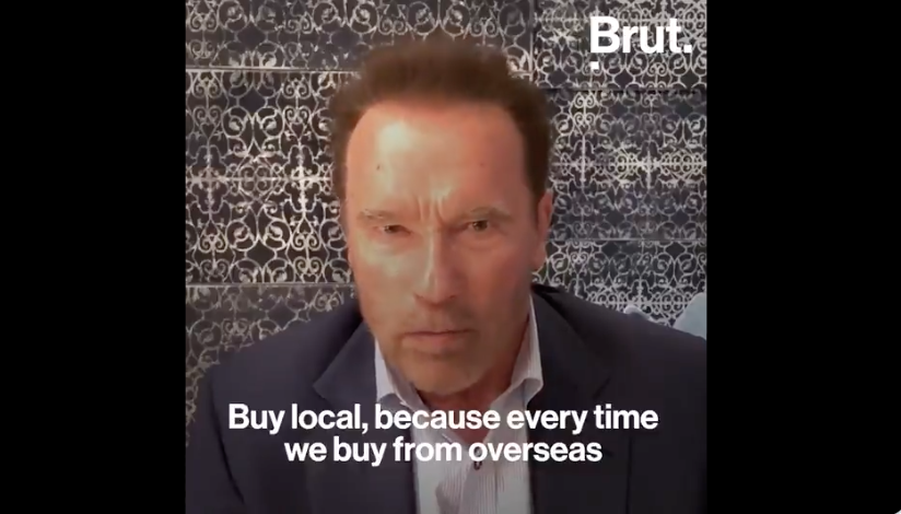 Arnold Schwarzenegger, en el vídeo en el que recomienda consumir menos carne.