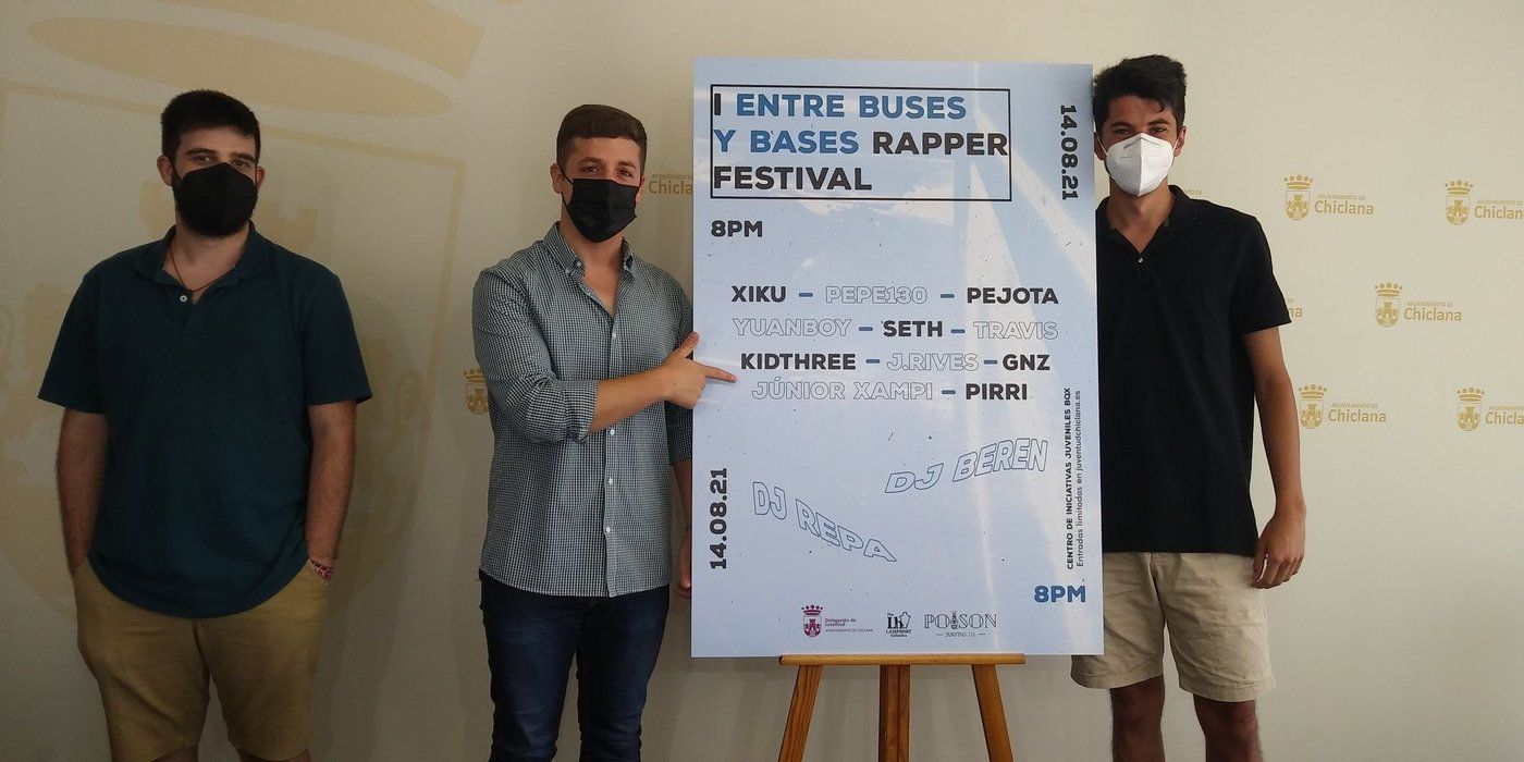 Presentación del Entre Buses y Bases Rapper Festival en Chiclana.