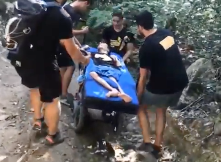 Fernando, durante un momento del Camino.