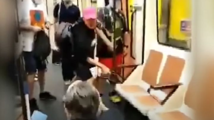 El agresor a un sanitario en el metro de Madrid.