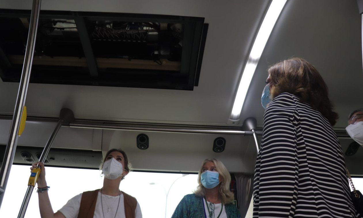 Purificadores de aire en los autobuses de Cádiz.