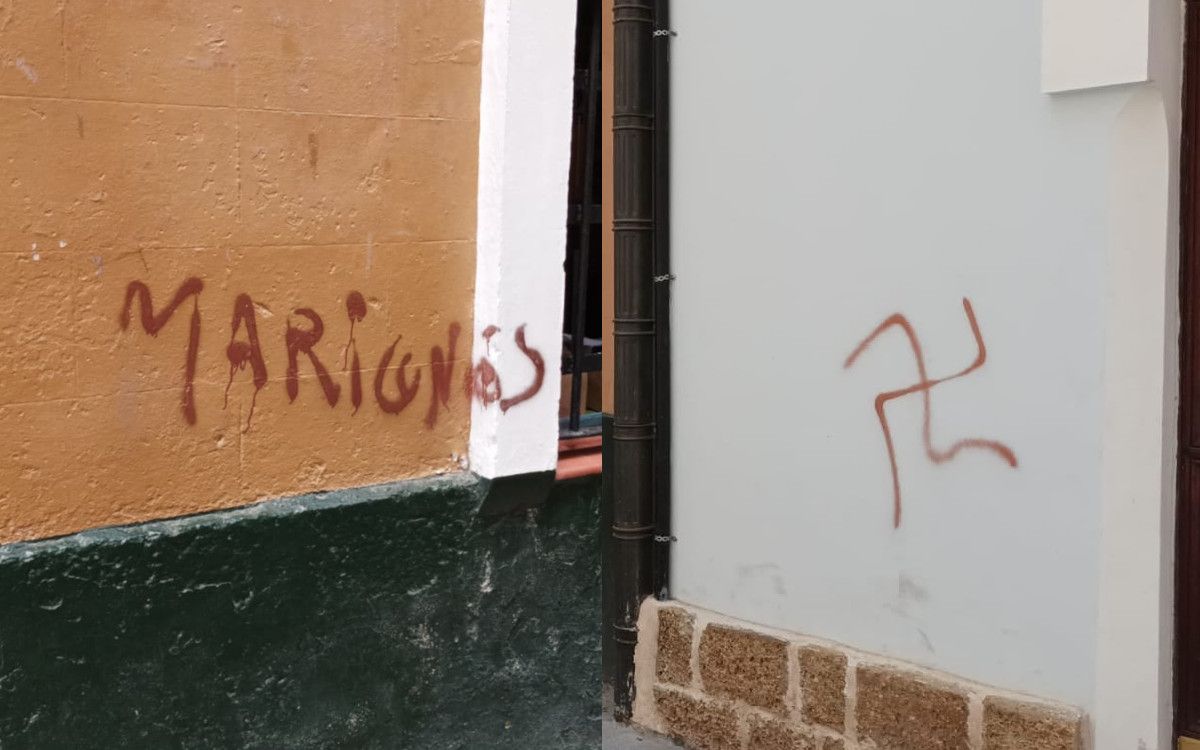 Las pintadas en el Teniente Seblón.