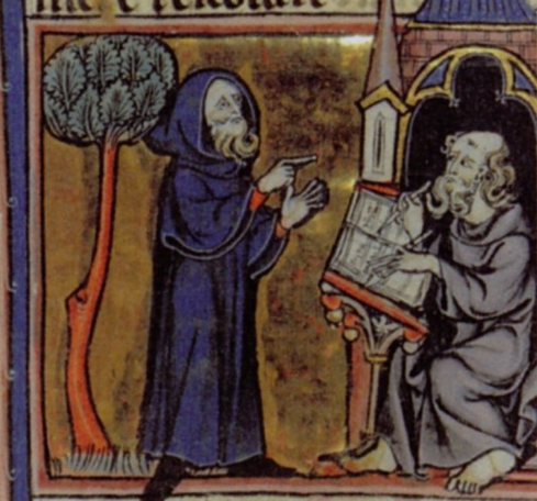 Miniatura medieval francesa del mago Merlín. Ocho siglos después, los reyes de este mundo siguen buscando el consejo de quienes tienen un ojo en el otro.