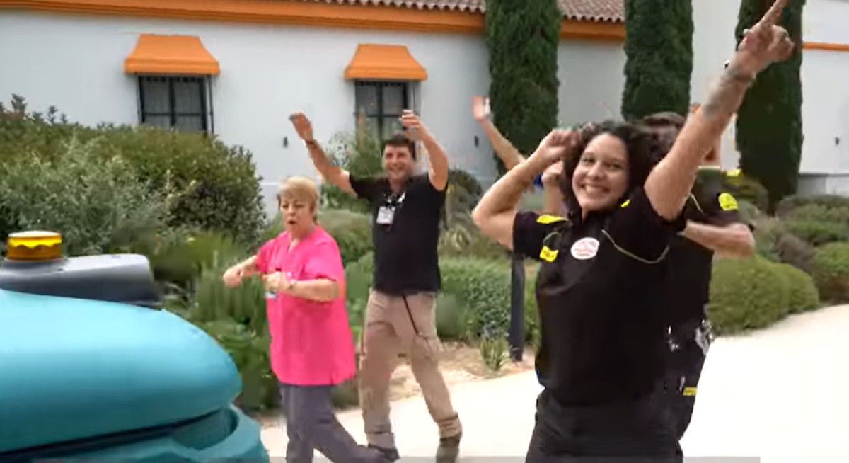 Vídeo viral del centro comercial Plaza Mayor en Málaga.