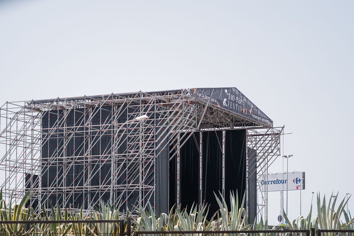 El escenario de los grandes conciertos de la nueva edición de Tío Pepe Festival, en Jerez.