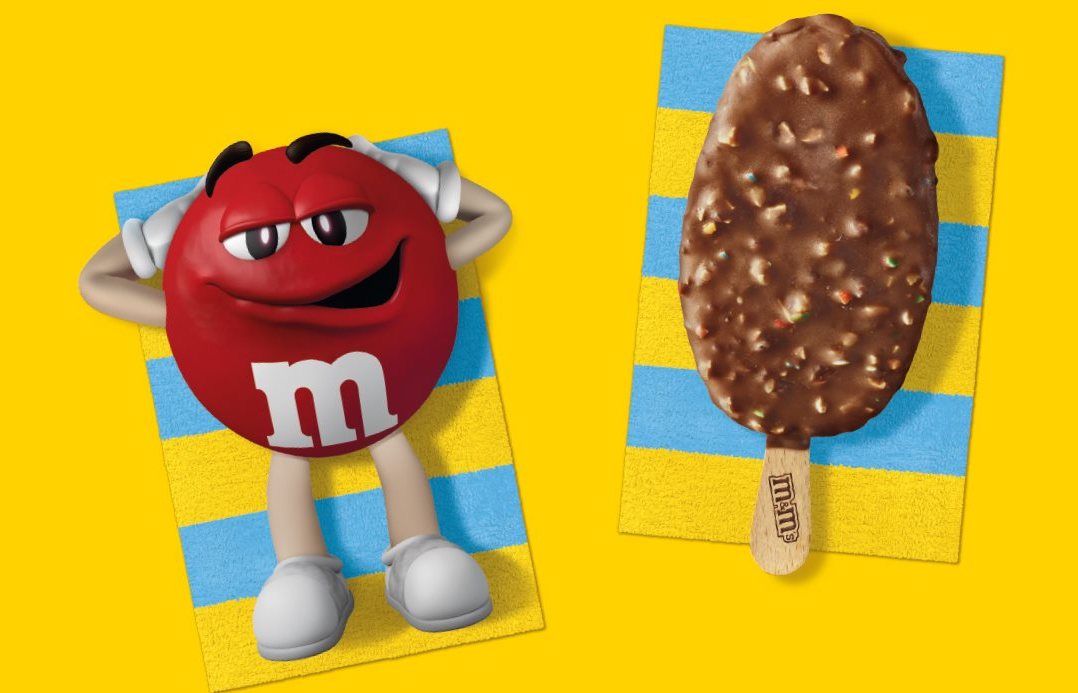 Helado de M&M's, marca que contiene aditivos tóxicos en algunos lotes.