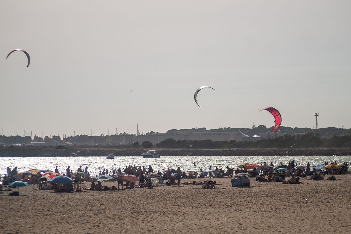 La playa de Valdelegrana, el pasado verano.