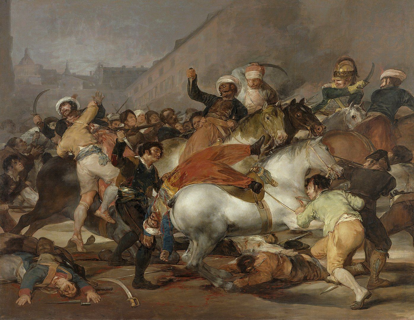 El dos de mayo de 1808 en Madrid, pintado por Goya.