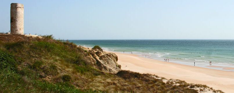 Imagen de la playa del Puerco, en Chiclana.