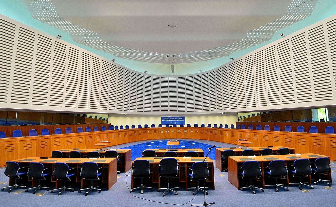 Una sala del Tribunal Europeo de Derechos Humanos.