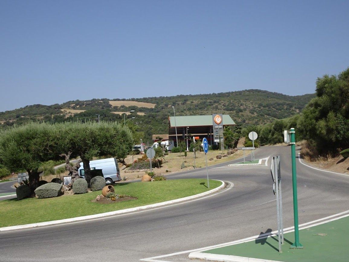 La gasolinera de El Bosque en una fotografía proporcionada por Ecologistas.