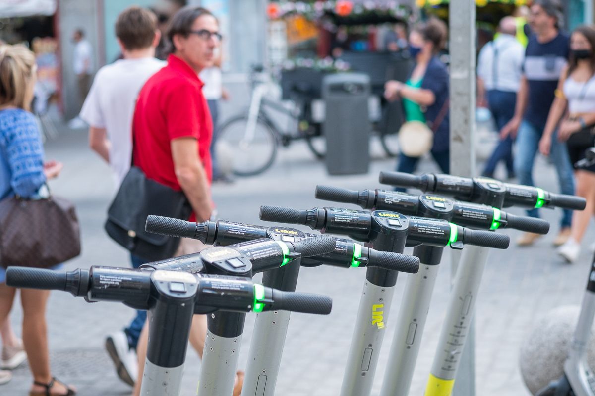 Patinetes eléctricos, en una imagen de archivo.