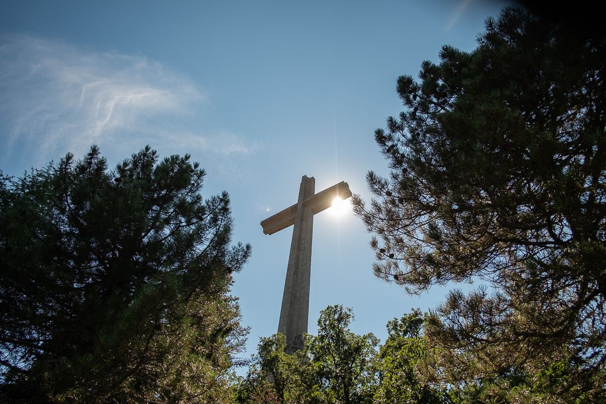 La cruz del Valle de los Caídos en una imagen reciente.