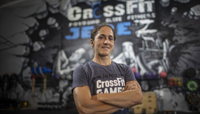 Mercedes Chilla, en CrossFit Jerez.   ESTEBAN