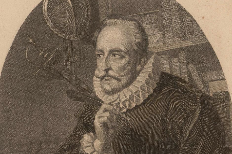 Miguel de Cervantes, en un grabado.