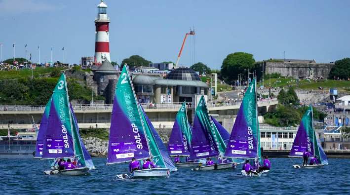 Una imagen de la SailGP.