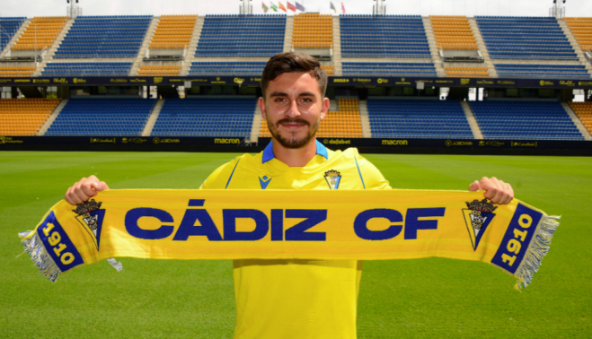 Víctor Chust, en el Nuevo Mirandilla.   CADIZCF