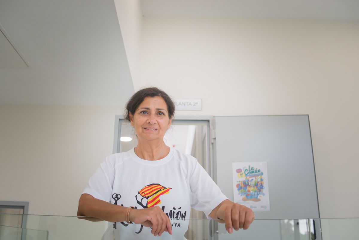 Eulalia Corralero posando en las instalaciones del Convento de San Agustín. FOTO: MANU GARCÍA. 
