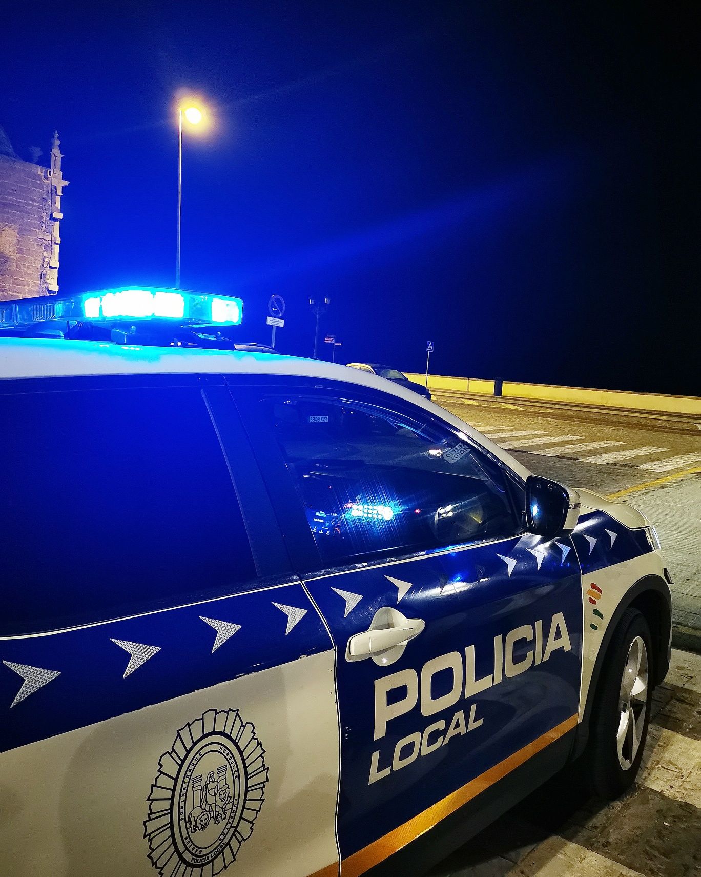 Un coche de Policía Local en Andalucía.