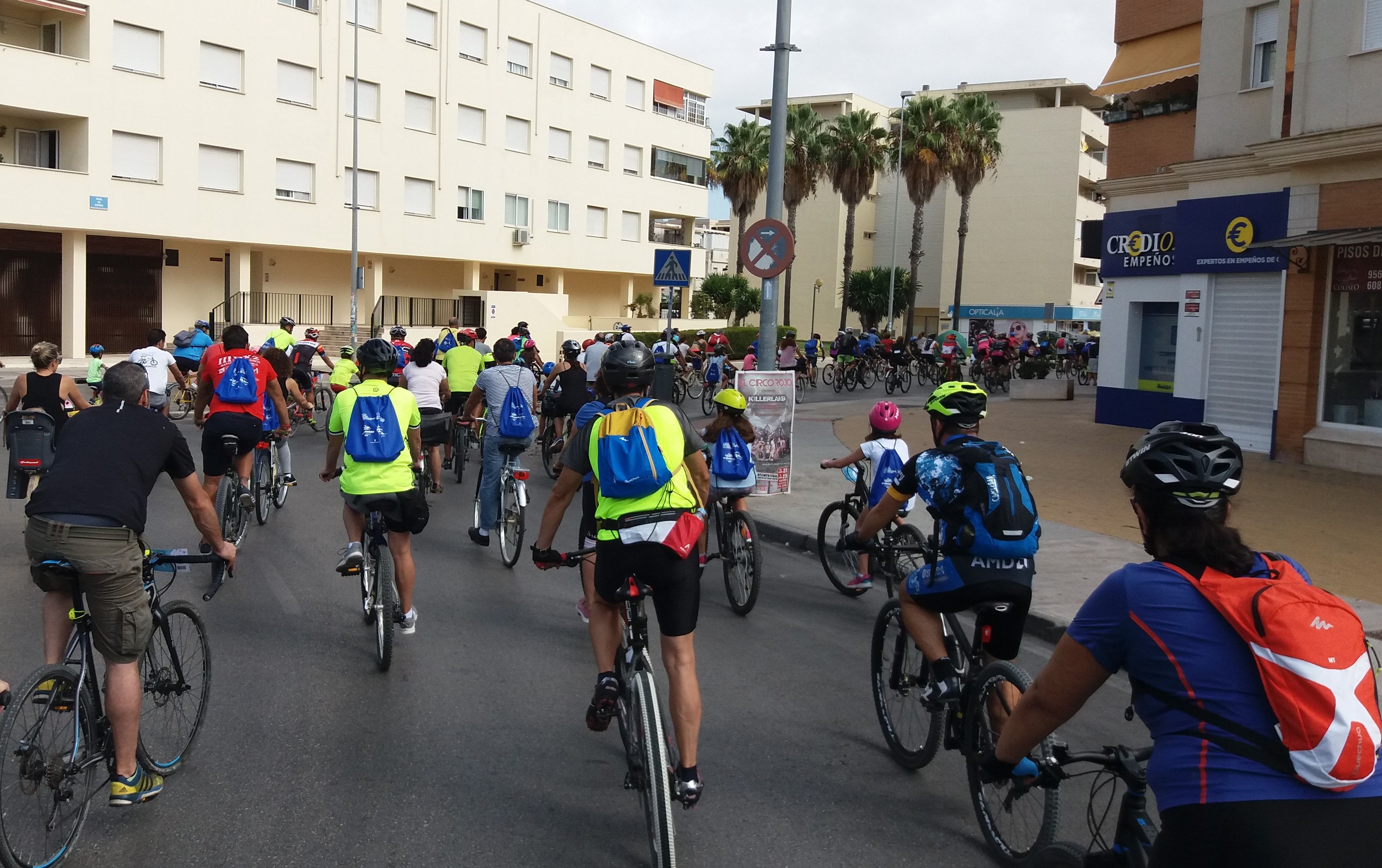 Una imagen de la pasada marcha de la 'Bici-Amistad El Motorista'. 