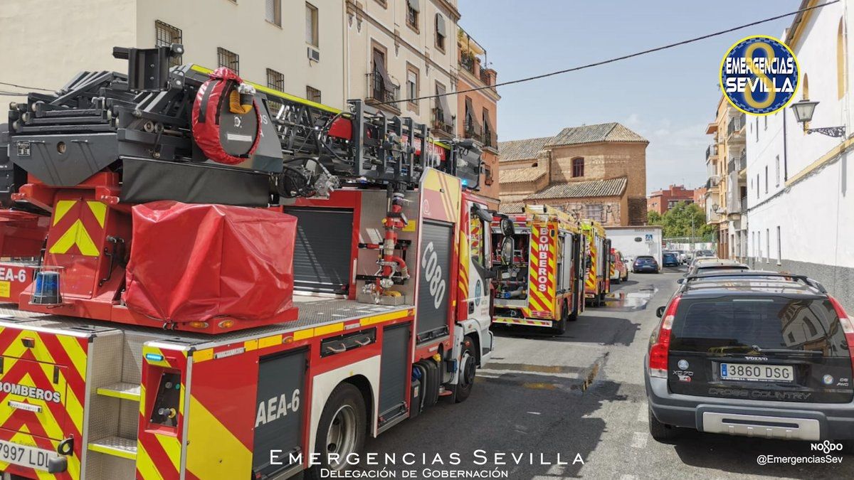 Fallece un hombre con movilidad reducida tras el incendio de su casa en el centro de Sevilla.