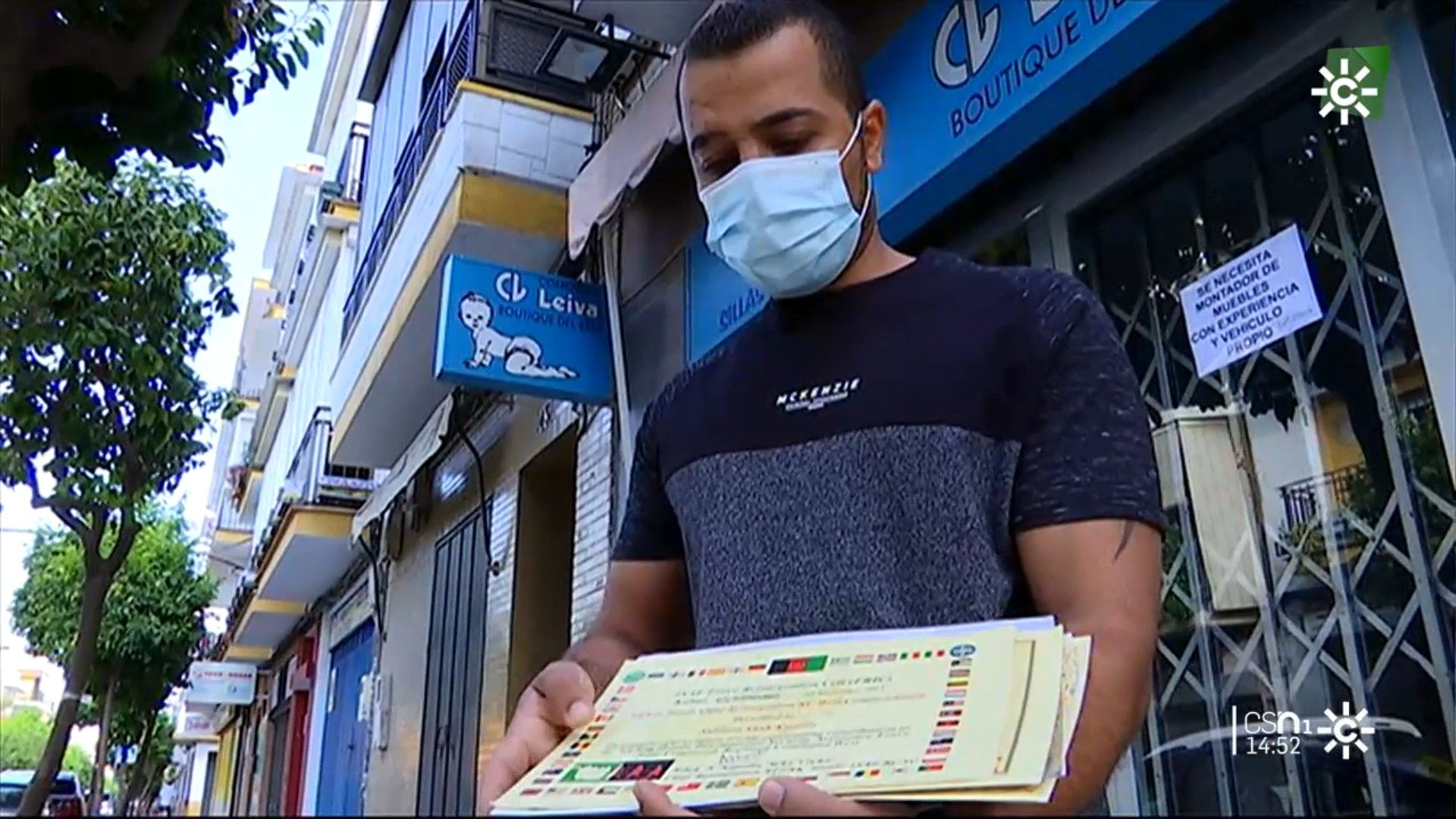 Sliman, en una entrevista en Canal Sur Noticias