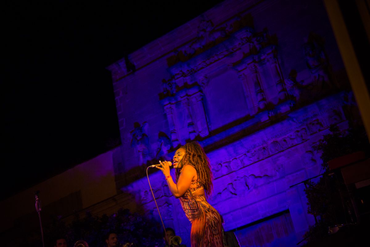 Un momento de la actuación de Freedonia en el II Festival Intramuros.  FOTO: MANU GARCÍA. 